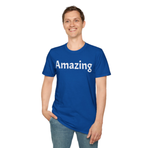 Men's Tee - Amazing - White Letters