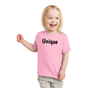 Toddler Tee - Unique - Black Letters