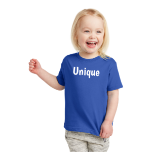 Toddler Tee - Unique - White Letters