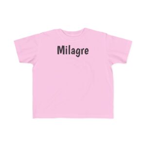 Toddler Tee - Milagre - Black Letters